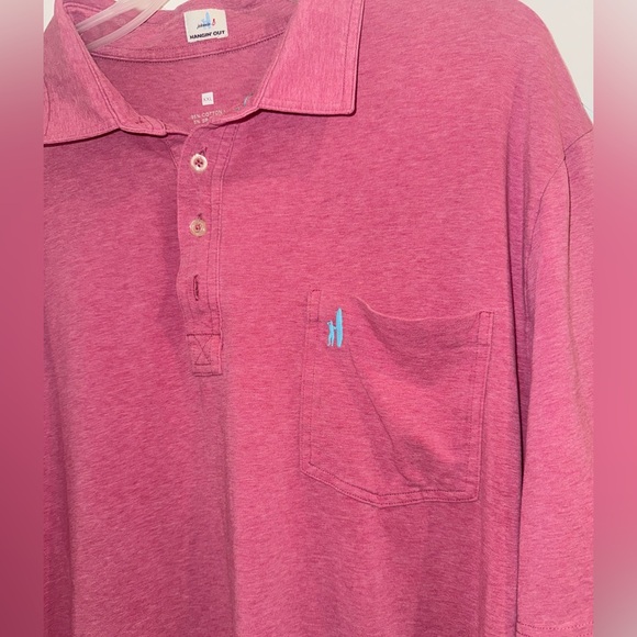 Johnnie-O Hangout Polo Heathered 2.0 Berry XXL featured in Golf Digest Pristine - Picture 3 of 10